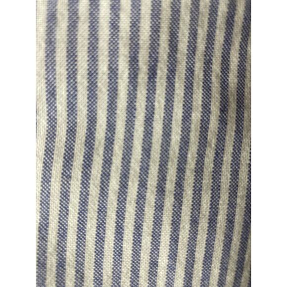 Lands End Mens Pin Stripe Dress Shirt Button Front Long Sleeve 18.5" 38" Tall - Picture 4 of 6